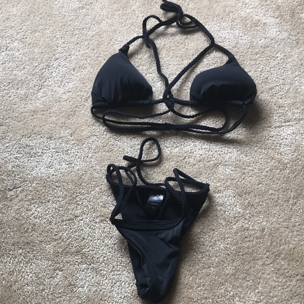 Plumeria swimwear bikini set